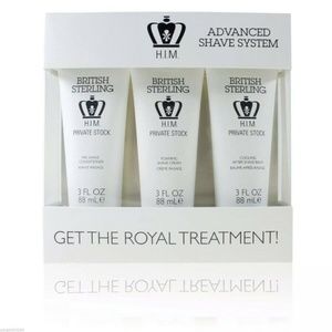 British Sterling H.I.M. Advanced Shave system set